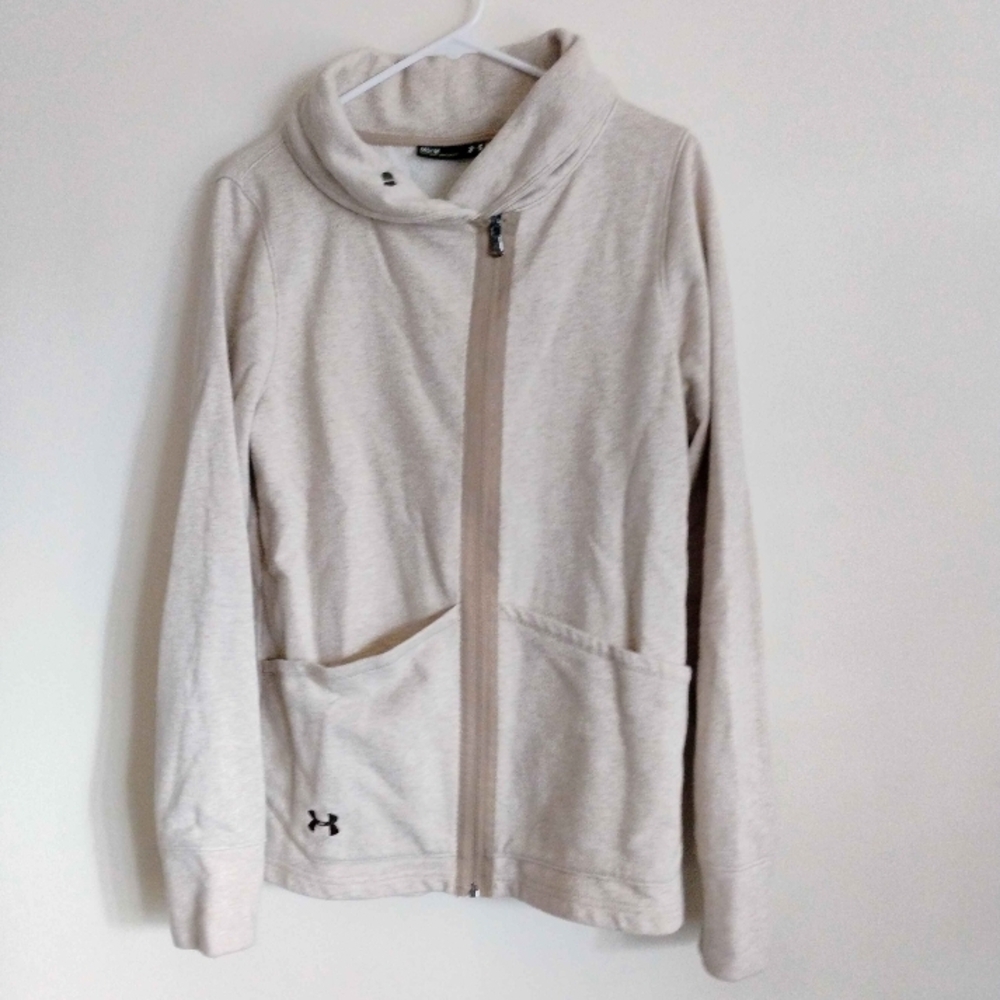 Under Armour Light Beige Zip-Up Jacket